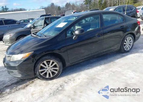 2012 Honda Civic Ex from USA, damaged, VIN 2HGFB2F89CH321887